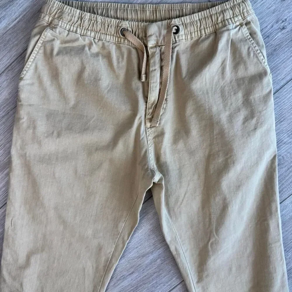 Quiksilver Men's Yellow and Tan Trousers